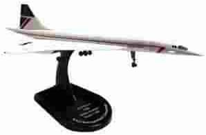 BAC Concorde Die Cast Metal Aircraft 1:350 Scale Model On Desk Display Stand