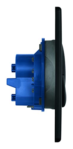 GROHE Start, Abdeckplatte WC (Betätigungsplatte wassersparend, mit Start & Stopp-Betätigung, 2-Mengen Spülung, Drückerplatte für den Spülkasten), schwarz, 38964KF0