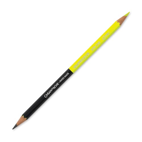 Caran d'Ache Graphicolor Bicolor Gelb/Graphit-FSC, Größe: ca. 17cm, 0370.240, Mehrfarbig