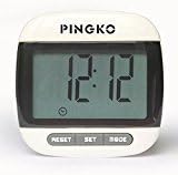 Pingko Supreme Quality Walking Pedometer with Clip,Extremely Accurate Step Counter, Walking Distance Miles and Km, Calorie Counter,Exercise Time -Calories Burned | 18 Month Warranty