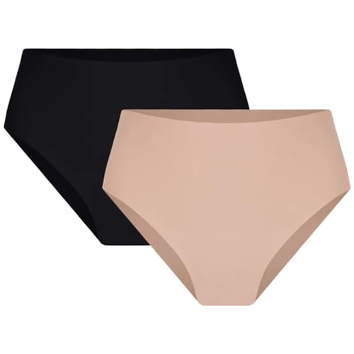 Kit com 2 Calcinhas AF Calecon, Trifil, Feminino, Preto/Macadamia, G