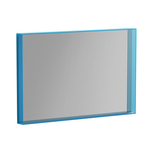 Serchou Espejo de Pared Minimalista Moderno for baño, Espejo de tocador HD for Escritorio de Dormitorio(BLU,27.6 * 35.4IN)