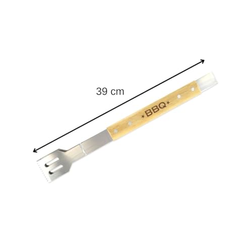 Pinca Para Churrasco Bbq - 39.5 Cm Fackelmann Marrom/Prata