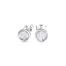 Moonstone Earrings Sterling Silver Stud Gemstone Earrings Tiny 4mm For Women
