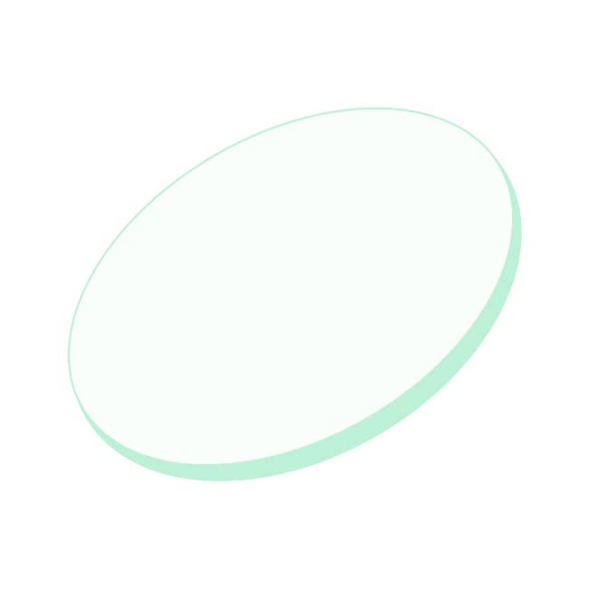 CAKE BOARD DISPLAY ROUND SHAPE FOR ANNIVERSARY OR BIRTHDAY 5 MM THICK ACRYLIC (7 Inch, Glass Effect Clear Acrylic)