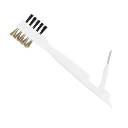 BUGUUYO Brosse de Cuisine Multifonction pour Récurer Cuisinière à Gaz et Nettoyer Crevasses Brosse et Tuyaux Résistante Aux Taches Dhuile et Outil avec Aiguille et Grattoir Ergonomique