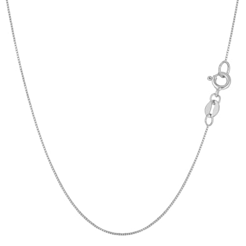 Jewelry Affairs 10k Real Solid Gold Mirror Box Chain Necklace,