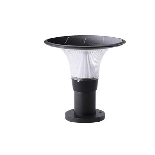 Lampe solaire vintage à colonne étanche pour portail et jardin