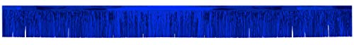 Beistle Blue Metallic Plastic Fringe Drape Banner For Parade Floats Mardi Gras Decorations Tinsel Curtain Photo Booth Prop Backdrop Birthday Party Supplies
