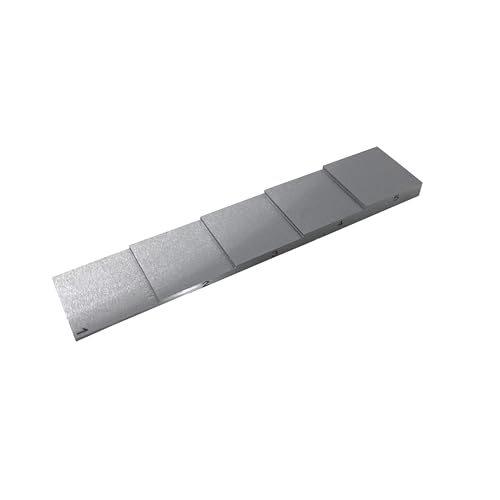 Bloque de Calibración Ultrasónico de Acero 1018 con 5 pasos de espesor 1mm a 5mm miniatura 1
