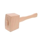 Taille compacte : ce marteau a une taille compacte, permet un rangement pratique et un transport facile, maillet à burin, marteau à bois