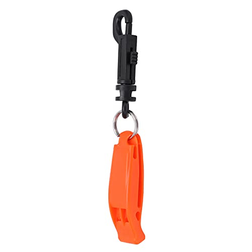 Emergency Whistle Dual Frequency Multifunctional Orange Safety Warning Whistle for Boating Fishing Camping Hiking Made PP Material Lightweight and Durable