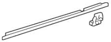 Genuine Toyota 75740-02040 Door Molding Assembly