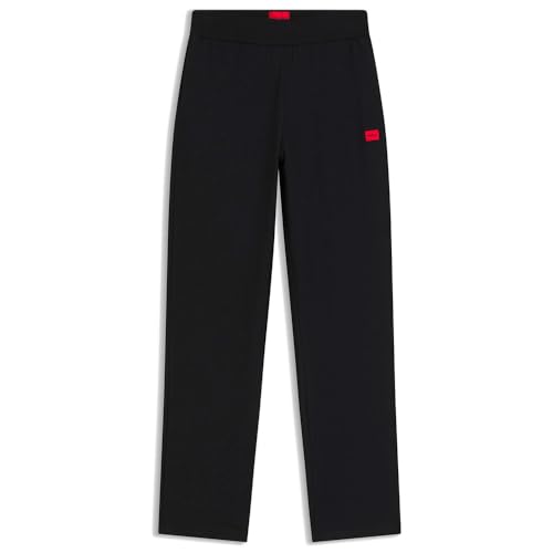 Hugo pantalon décontracté pour femme en coton stretch noir