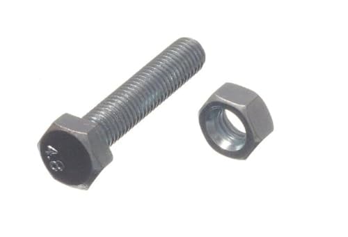 Boulons hexagonaux M8 x 40 mm avec finition zinguée BZP pour un montage propre et soigné