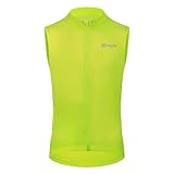 Reflektierendes Design: Diese Fahrradweste hat lichtreflektierende Bänder auf Brust und Rücken, um die Sichtbarkeit erheblich zu verbessern.