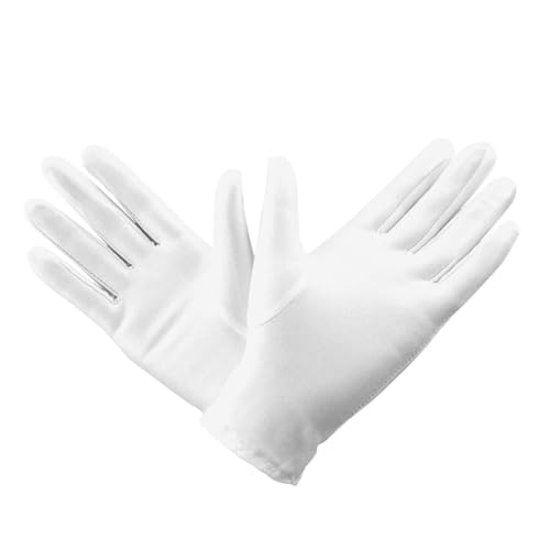 DOITOOL Moisturizing Gloves for Women 10 Pairs Short Elastic for Work Cleaning and Jewelry Handling