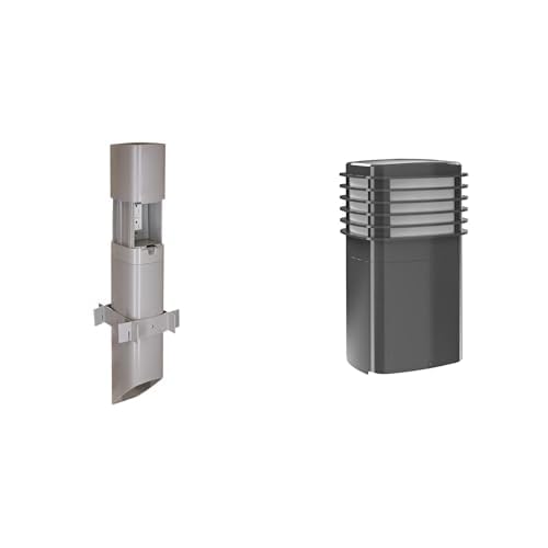 Taymac ParkPost Outdoor Power Enclosure PP55G and Pagoda Light Accessory Slide Cover PPPLG Bundle, Gray, Polycarbonate Power Stake and Seamless Pagoda Lighting Accessory for Outdoor Decor