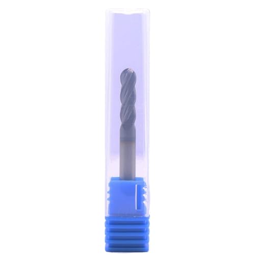 Image of BestParts 5Pcs 3 /16 inch 4 Flute Ball Nose Solid Carbide End Mills AlTiN Coated | 30 Degree Helix, 3 /16 inch Cutting Diameter, 3 /16 inch Shank Diameter, 5 /8 inch Length of Cut, 2 inch Overall Length