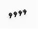 13-14 Metric M6 Toggle Bolt With Washer (Set Of 4) - Black