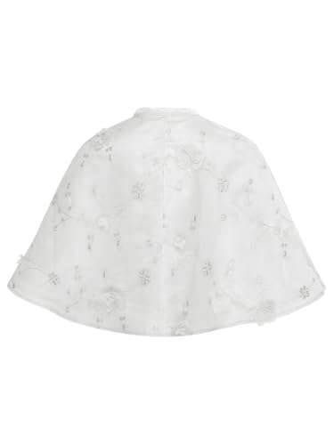 Kids Girls Shawl Shoulder Cape Birthday Party Wraps Wedding Bridesmaid Bolero Shrug Flower Girl Cover Up4