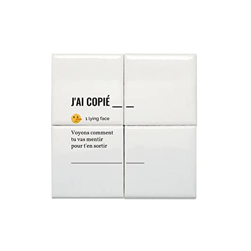 Carreaux céramique pour personnaliser un bureau triste humour travail lot de 4 décoration murale 40x40