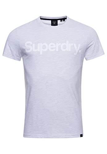 Superdry Camiseta Estampada Camisa Business Hombre, Hielo Marl,