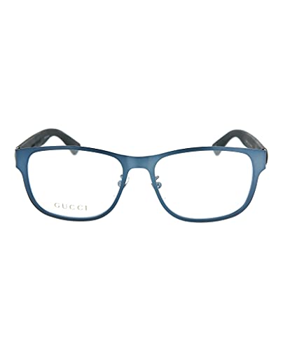 Gucci Round/Oval Optical Frames Blue Opaque Luxury Eyewear Made In Italy Metal Frame Designer Fashion for Everyday Luxury