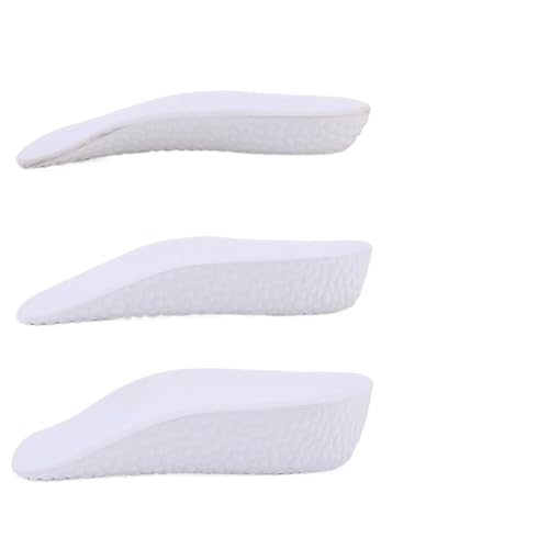 Plantillas Altura Plantillas invisibles de 3,5 cm for aumentar la altura media suela, for calzado deportivo, for hombres y mujeres(White,1.5cm)