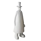 Statue Charakter Statue Skulptur Dekoration Harz Mode Wohnzimmer Schreibtisch Kinderzimmer Schlafzimmer Moderne Dekoration Geschenk Skulpturen (Color : White)