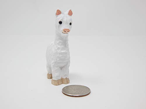Figura de llama en madera miniatura para decoración miniatura 2