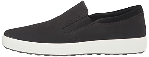 ECCO Men's Soft 7 Slip On 2.0 Sneaker, Black/Black, 9-9.5