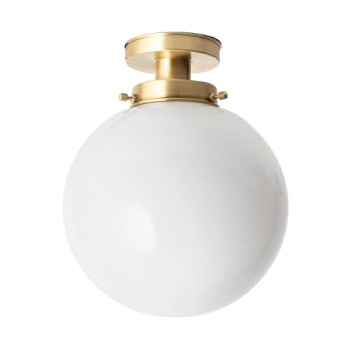 Plafonnier globe Ø 30 20's laiton luminaire de plafond style Art Déco
