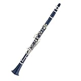 Clarinete de alto rendimiento instrumento de ébano azul 17 teclas si bemol Principiantes Clarinete