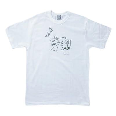 「知床トコさん」×久米繊維 コットンTシャツ 三角デザイン柄 Sサイズ 半袖