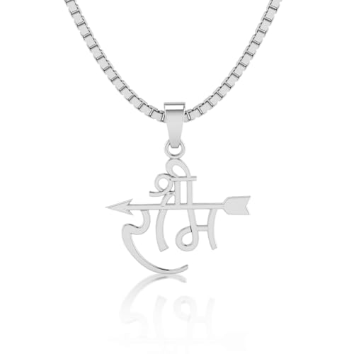 Image of Miss Highness 925 Sterling Pure Silver Pendant for Men & Women, Religious Pendants, Without Chain, Silver Jewellery with Authenticity Certificate, Birthday, Anniversary, Gift for Husband and Boyfriend