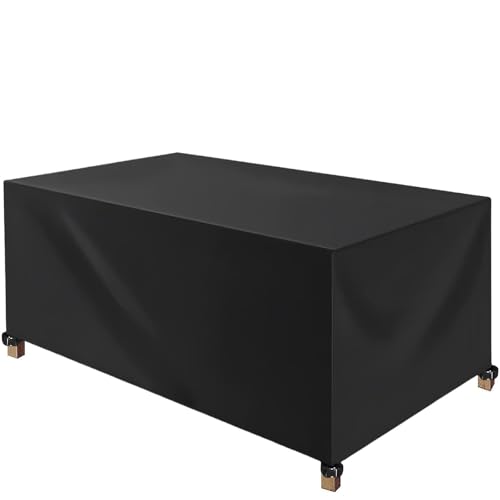 ZUROJ Copertura per Mobili da Giardino 100x40x100cm420D Oxford Copertura Tavolo Esterno, Copertura per Tavolo Giardino Anti-UV Antivento Antipolvere Protezione Tavoli e Sedie