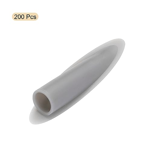 Image of MECCANIXITY 9mm Plastic Pocket Hole Plugs,Wood Plugs Covers Slant Hole Caps for Pocket Hole Jig Working Tool Accessories,Grey Pack of 200
