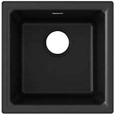 Elkay Quartz Classic ELG1616BK0 Black Single Bowl Dual Mount Bar Sink