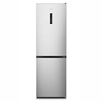 Teknix FFH1860X 60cm Freestanding Fridge Freezer - 304L Capacity - Frost Free - Digital Controls - Brushed Stainless Steel, H186.0 x W59.5 x D59.0 (cm)
