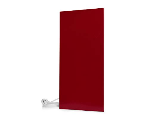 Magma Infrarotheizung Metallic Funkgesteuert- Deutscher Hersteller seit 1992- Magmaheizung mit 10 Jahren Garantie (400 Watt/ 600 x 300, Rot)