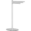 Cortesi Home Noli Contemporary 3 Swing Arm Towel Stand, Brushed Aluminum