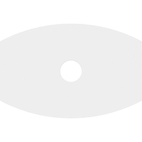 Image of Ekena Millwork CMP26X17KY-04000 Kailey Architectural Grade PVC Contemporary Urethane Ceiling Medallions 26 inchW x 17 3 /8 inchH x 4 inchID x 14 inchC x 1 inchP