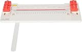 Taglierina per carta 4 in 1, portatile, con manometro dritto punteggiato ondulato, multifunzione, formato A3, A4, per casa, scuola, studio fotografico, progetti fai da te, colore bianco, comodo e