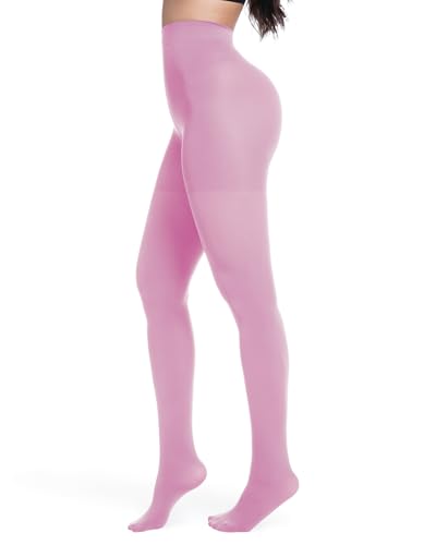 Image of Citystl 2 Pack Black Tights for Women, 60D Opaque Control Top Pantyhose