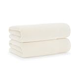 Aston & Arden Anatolia Turkish Bath Towels - (Pack of 2) 100% Ring Spun Cotton, Soft Plush Absorbent, 600 GSM Low Twist Weave, Premium Towel for Hotel, Spa, Bathroom, 30 x 60 in, Tusk Ivory