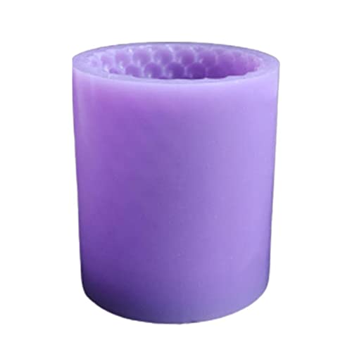 daiyanjing 3D Silikon Kerzenformen, Blasensäulenform, Wabensäulenform für DIY Basteln Kuchenkerze Praline Seifenputz, 1…