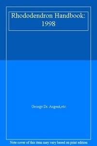 Paperback Rhododendron Handbook: 1998 Book