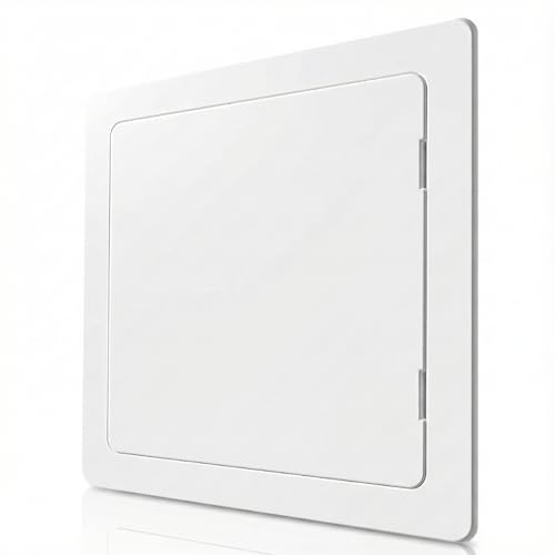 Proxinova Paintable Access Panel 300x300 mm, High-Grade ABS Plastic Panels for Inspection Hatch, Fuse Box Cover Cabinet, Wall and Ceiling, Conceals Wires, Meters, Pipes, Fits Flush to Surfaces