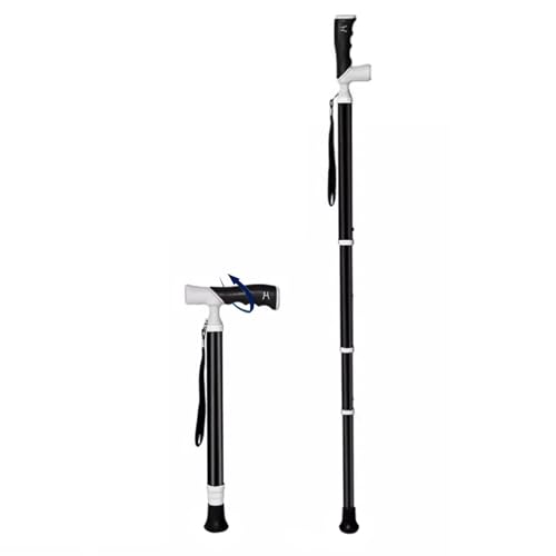 4-Sect Telescopic Trekking Poles Titanium Alloy Hiking Pole Suitable for Walking/Climbing Gift Box Packaging Walking Poles Retractable to 38Cm(38~105cm)
